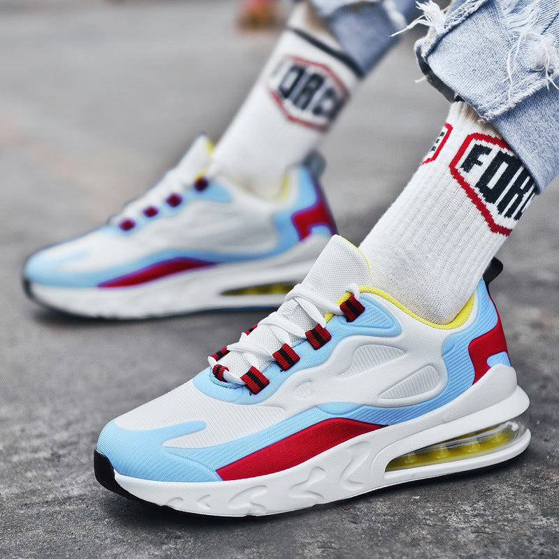 Men's Colour-Block Casual Trainers – Breathable Mesh Leisure Shoes