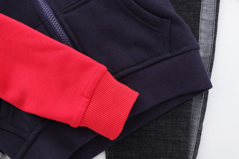 Children's Striped Zip-Up Sweatshirt | Kids Casual Top 100-140cm