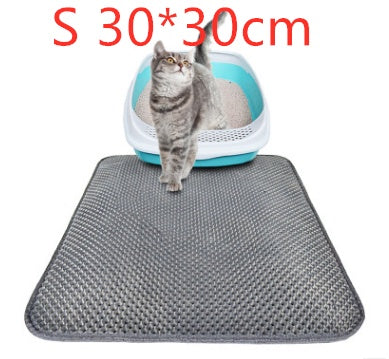 Waterproof Honeycomb Cat Litter Mat | EVA Foam Double-Layer Trapper