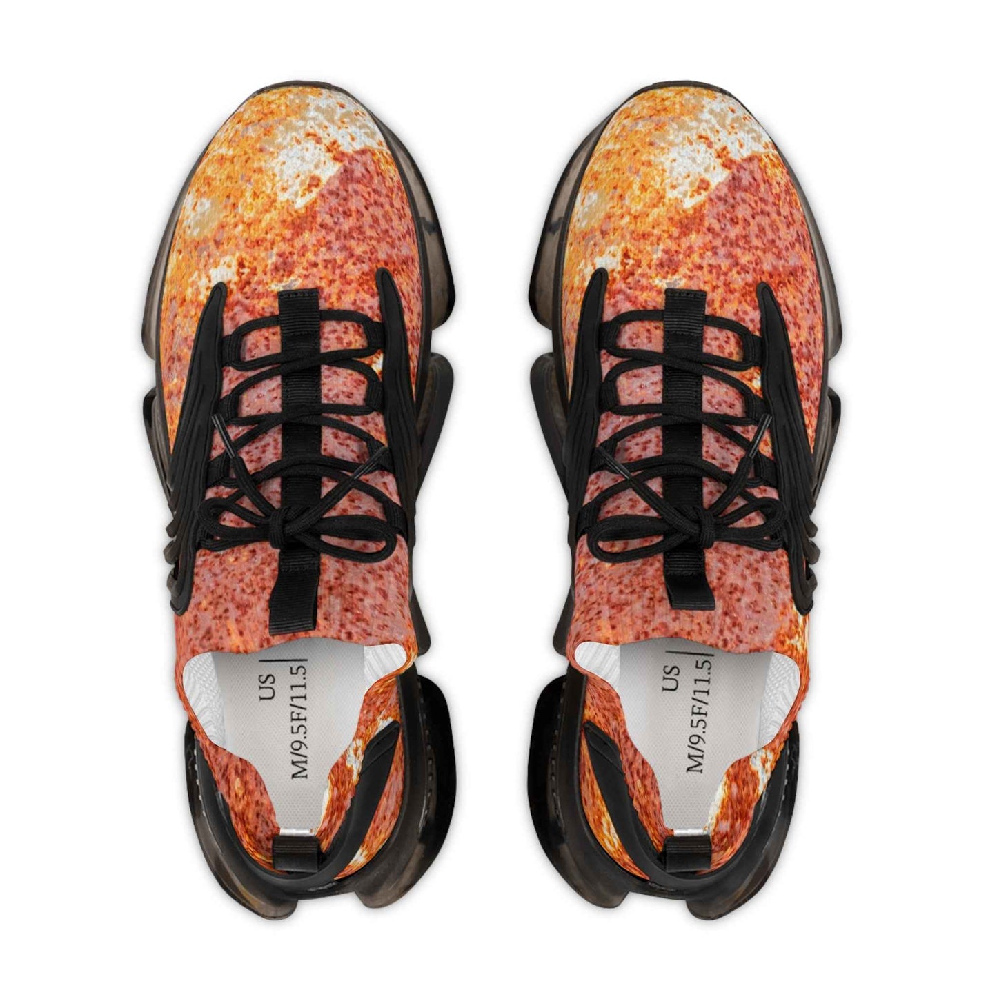 Men's Pizza Print Mesh Sneakers – Novelty Athletic Shoes