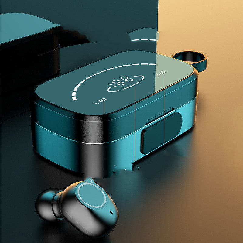 TWS Bluetooth 5.0 Earbuds with Power Bank Charging Case | Black & Blue