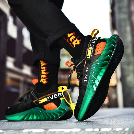 Men's Breathable Mesh Sports Trainers | Lace-Up Casual Shoes