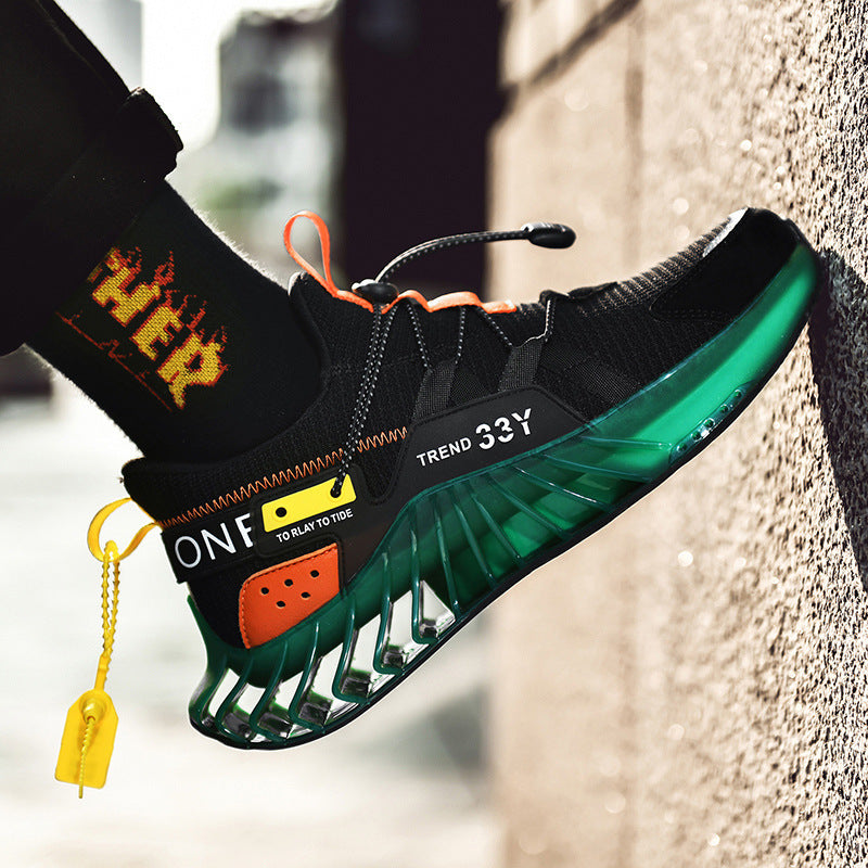 Men's Breathable Mesh Sports Trainers | Lace-Up Casual Shoes