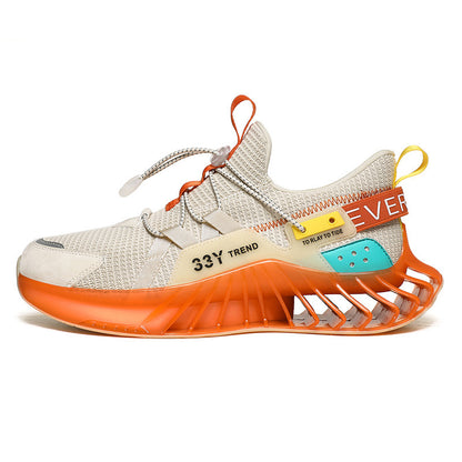 Men's Breathable Mesh Sports Trainers | Lace-Up Casual Shoes
