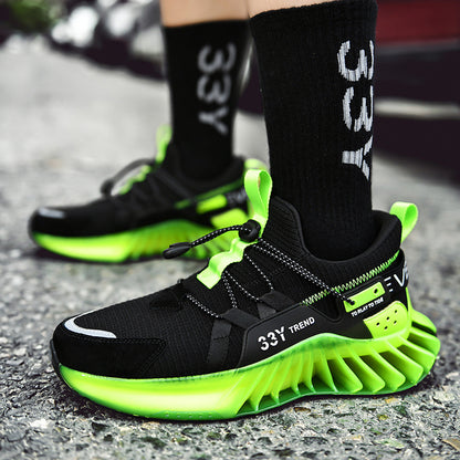 Men's Breathable Mesh Sports Trainers | Lace-Up Casual Shoes