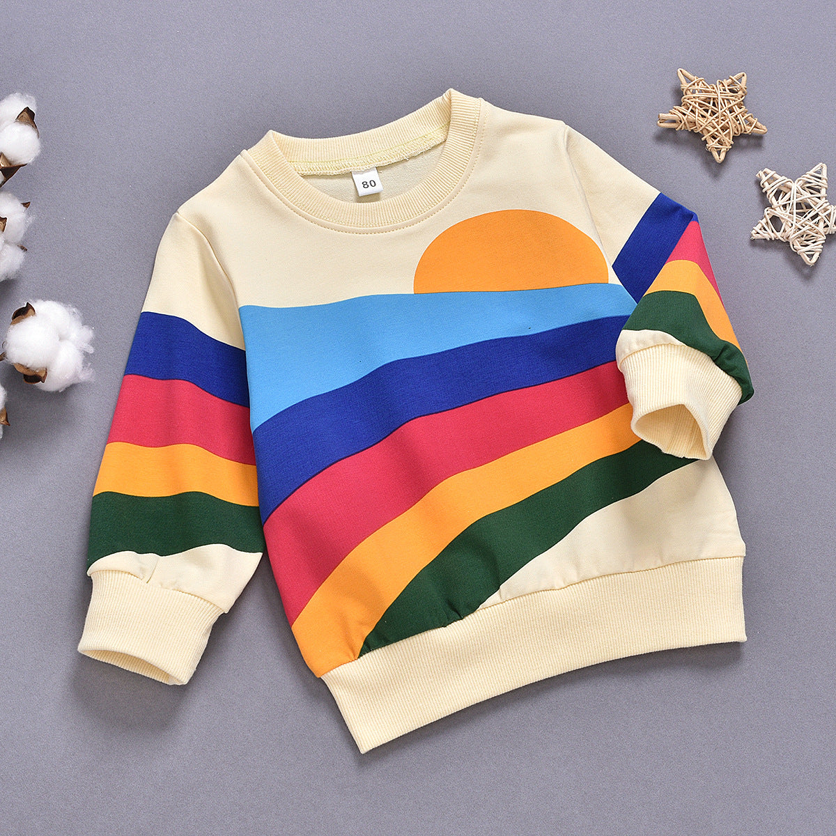 Children's Cotton Pullover Sweatshirt | Long Sleeve | 80–120cm