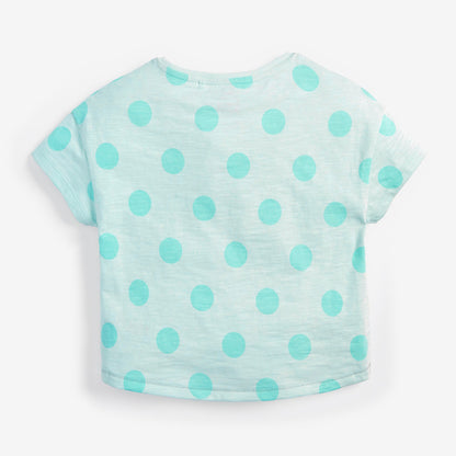 Girls 100% Cotton Short Sleeve T-Shirt – Ages 2–7