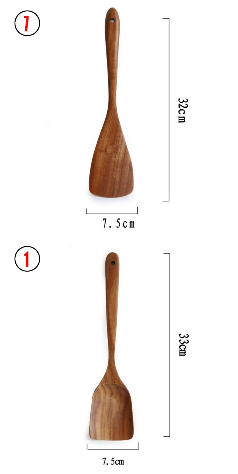 Natural Wood Kitchen Utensil Set