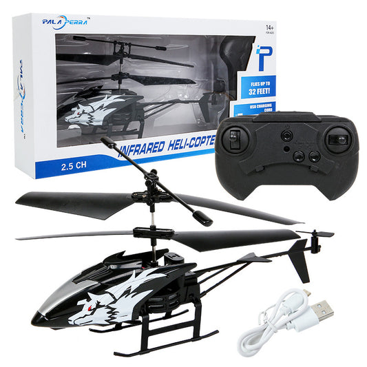Mini RC Helicopter Toy for Kids - 2-Channel Lightweight Remote Control
