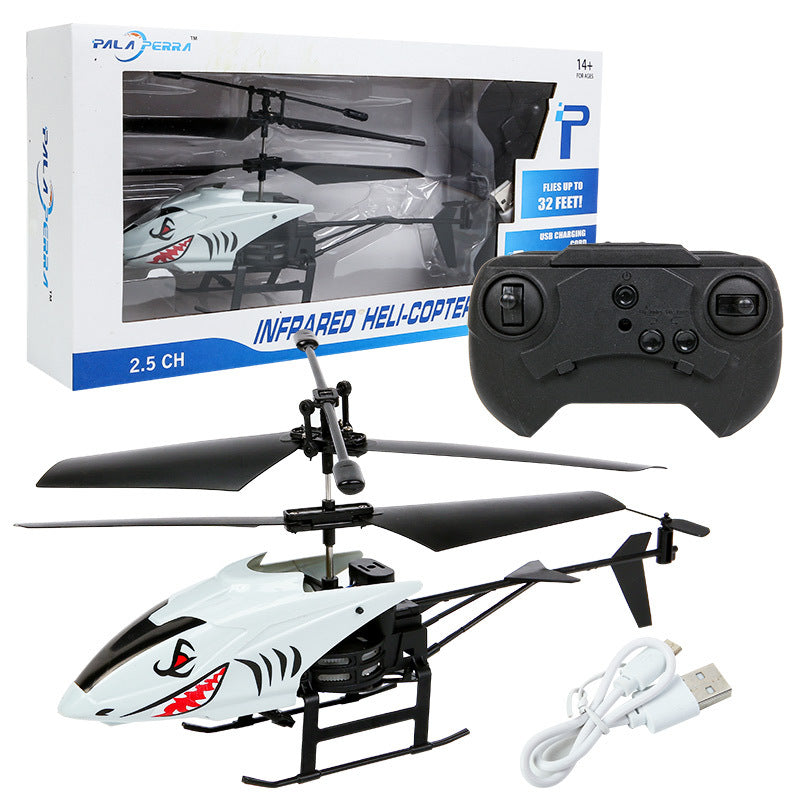 Mini RC Helicopter Toy for Kids - 2-Channel Lightweight Remote Control