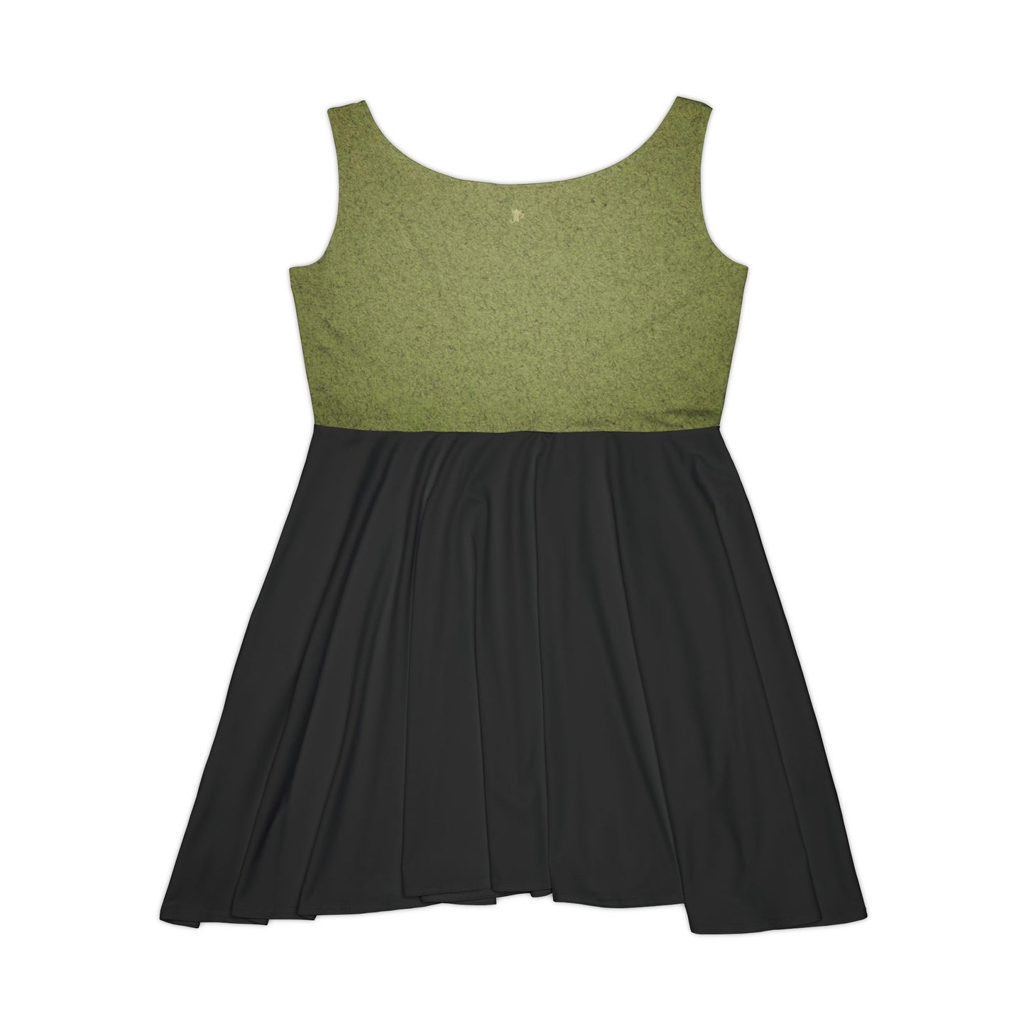 Women's Parker Square Skater Dress – Olive & Black Casual A-Line Tank Dress