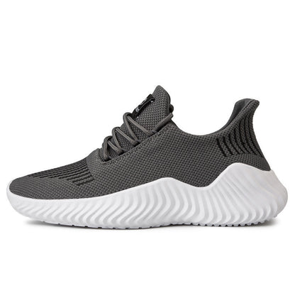 Men's Flying Weave Leisure Trainers – All-Season Breathable Casual Shoes