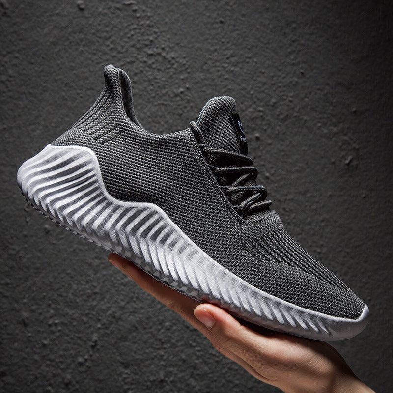 Men's Flying Weave Leisure Trainers – All-Season Breathable Casual Shoes