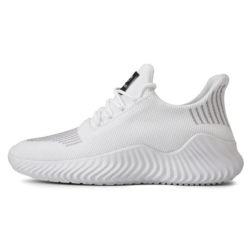 Men's Flying Weave Leisure Trainers – All-Season Breathable Casual Shoes