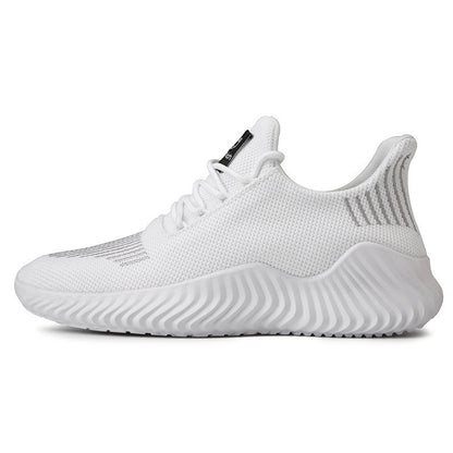 Men's Flying Weave Leisure Trainers – All-Season Breathable Casual Shoes