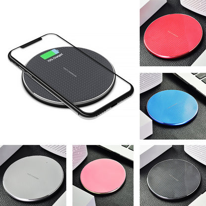 10W Round Metal Grid Wireless Charger | Fast Charging Pad