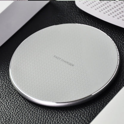 10W Round Metal Grid Wireless Charger | Fast Charging Pad