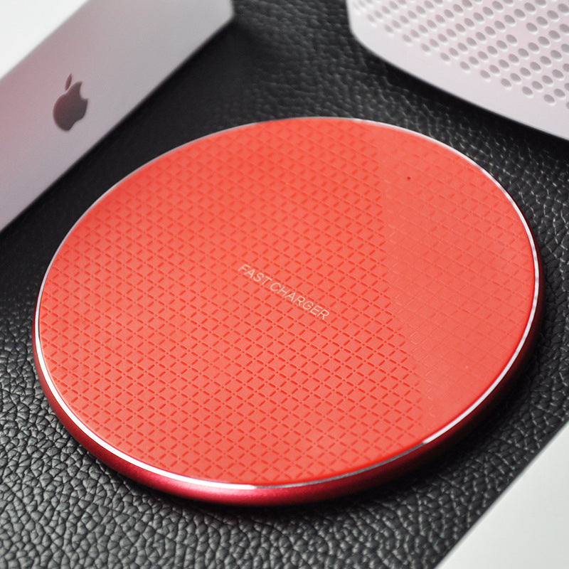 10W Round Metal Grid Wireless Charger | Fast Charging Pad