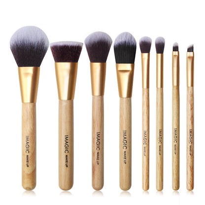 8-Piece Makeup Brush Set – Soft Fibre Bristles, Multi-Purpose