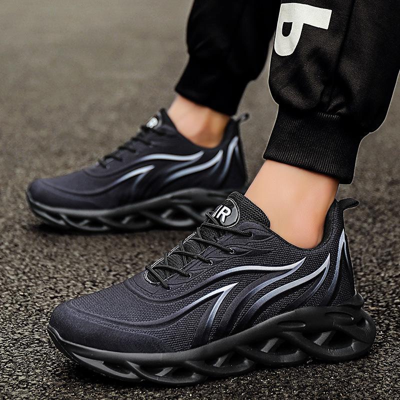 Men's Korean-Style Outdoor Casual Shoes – Breathable Mesh Rubber Sole Trainers