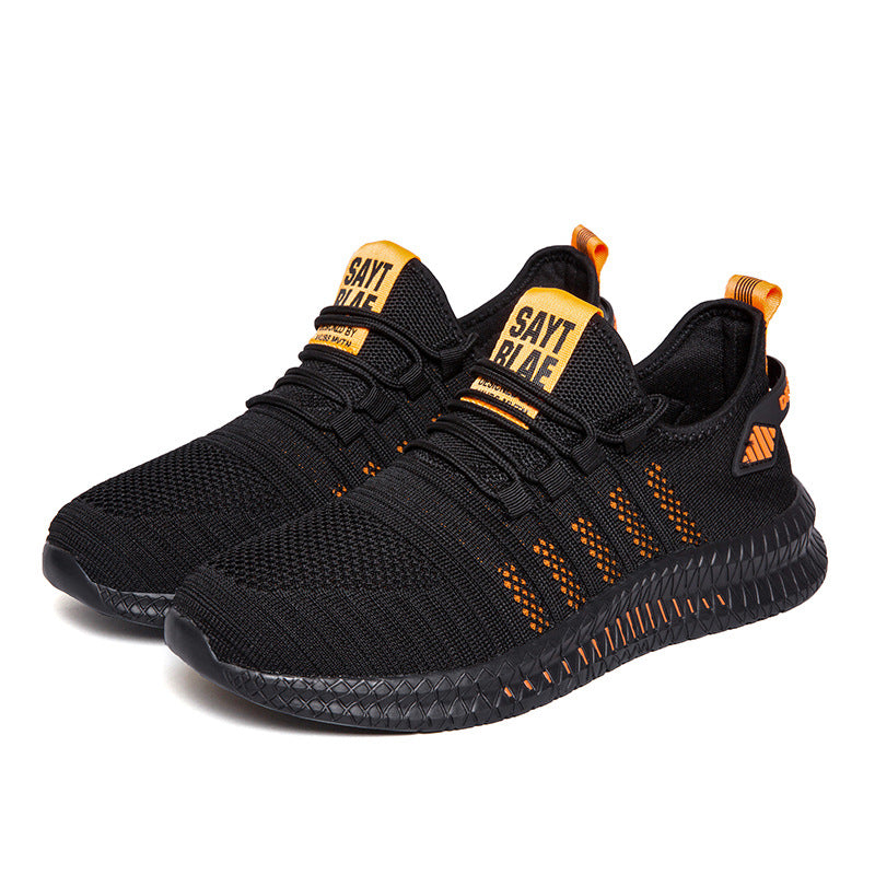 Men's Chunky Casual Trainers – Breathable Thick Sole Sports Shoes