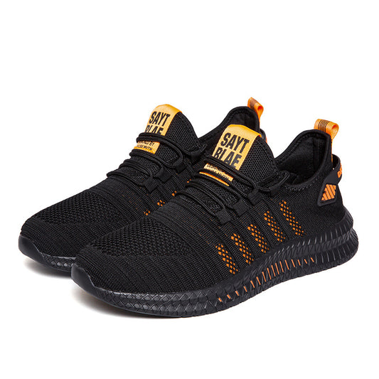 Men's Chunky Casual Trainers – Breathable Thick Sole Sports Shoes