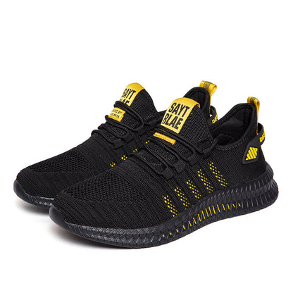 Men's Chunky Casual Trainers – Breathable Thick Sole Sports Shoes