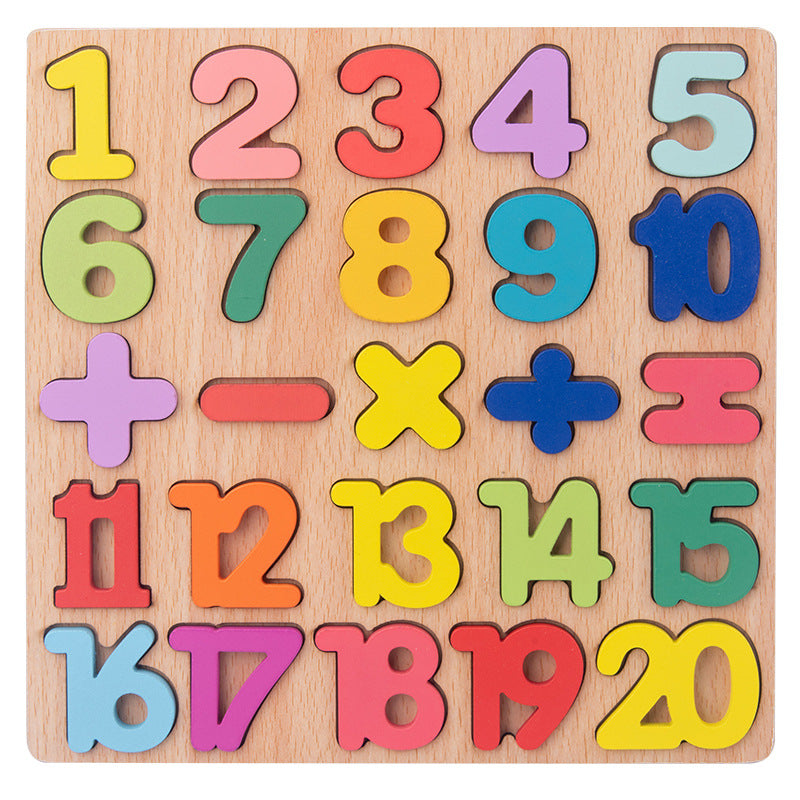 Wooden Number & Letter Learning Board Montessori Toy Ages 3+ - JParker Collections