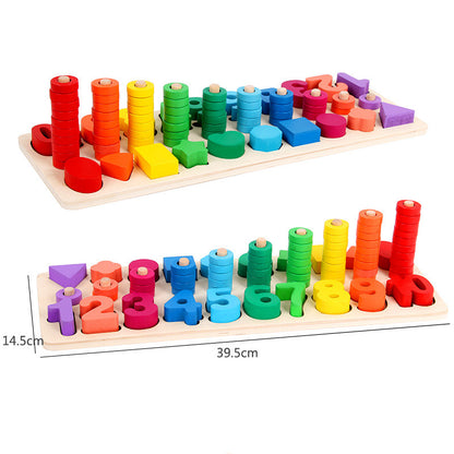 Wooden Number & Letter Learning Board Montessori Toy Ages 3+ - JParker Collections