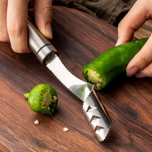 Stainless Steel Pepper Corer & Seed Remover | 1, 2, 4 or 6 Pack