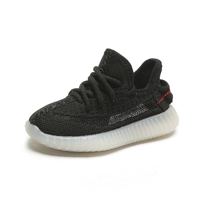 Kids' Breathable Knit Trainers – Non-Slip Casual Sneakers