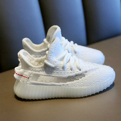 Kids' Breathable Knit Trainers – Non-Slip Casual Sneakers