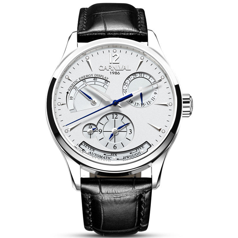 Men’s Automatic Mechanical Watch – Sapphire Crystal, Stainless Steel, 30M