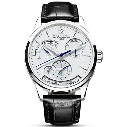 Men’s Automatic Mechanical Watch – Sapphire Crystal, Stainless Steel, 30M