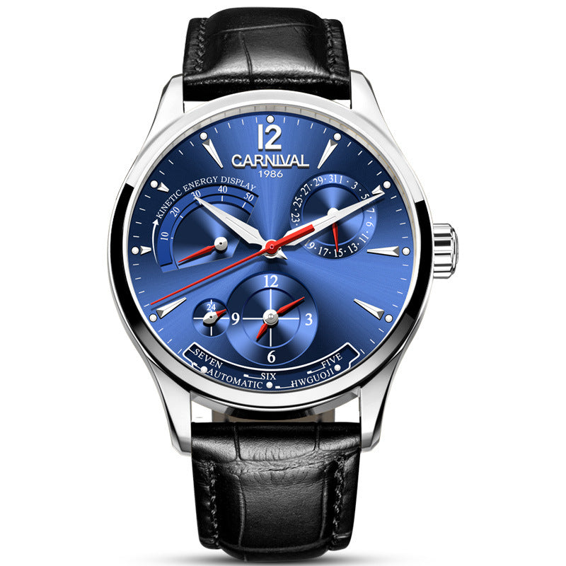 Men’s Automatic Mechanical Watch – Sapphire Crystal, Stainless Steel, 30M
