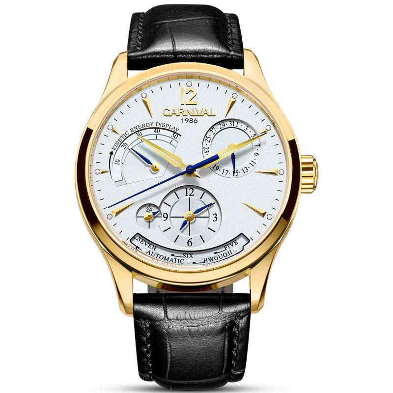 Men’s Automatic Mechanical Watch – Sapphire Crystal, Stainless Steel, 30M
