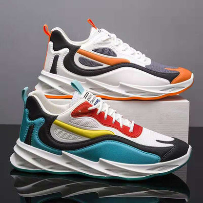 Men's Blade-Style Casual Trainers – Mid-Cut EVA Sole Leisure Shoes