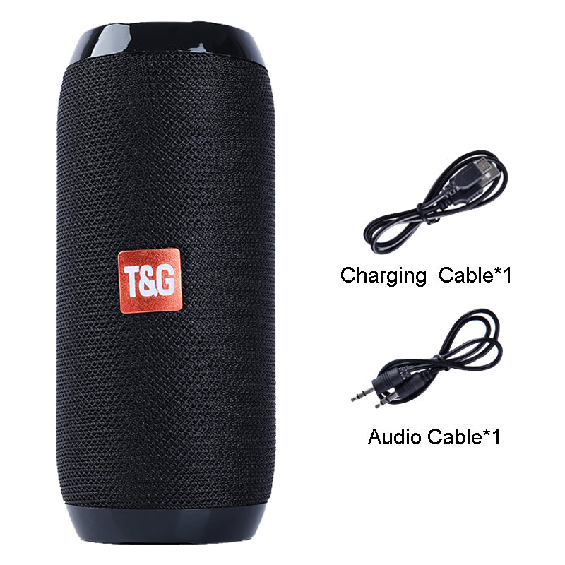 Portable Bluetooth Speaker with FM Radio & IPX5 Waterproofing