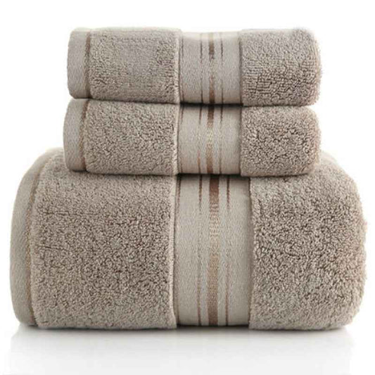 100% Cotton Towel Set – Bath Towel & Hand Towel Bundle (3-Piece)