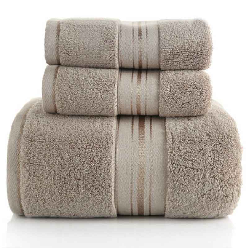 100% Cotton Towel Set – Bath Towel & Hand Towel Bundle (3-Piece)