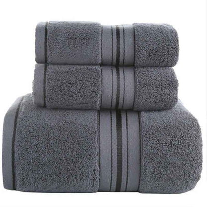 100% Cotton Towel Set – Bath Towel & Hand Towel Bundle (3-Piece)