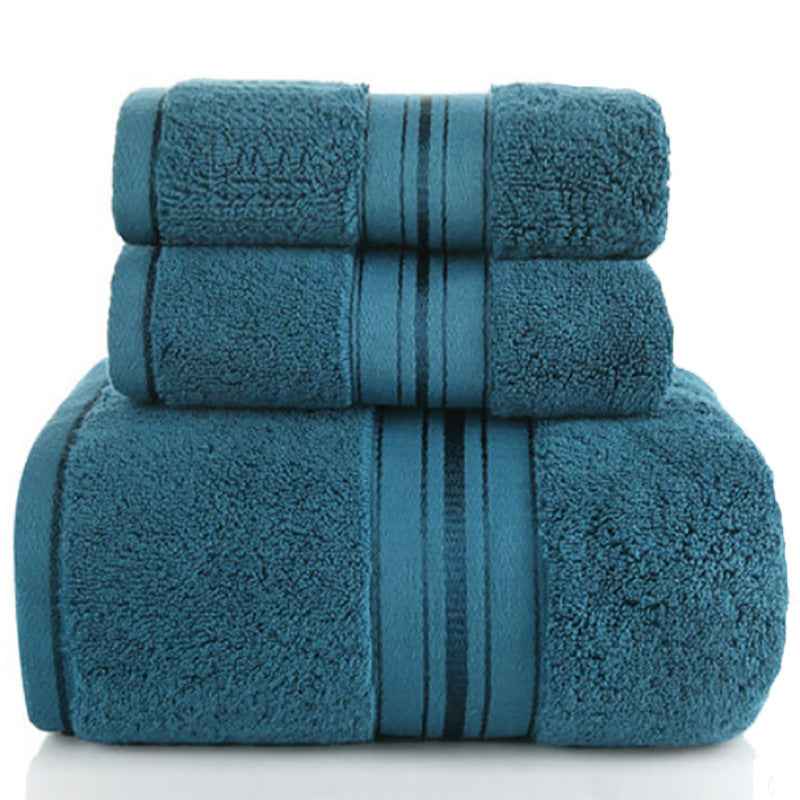 100% Cotton Towel Set – Bath Towel & Hand Towel Bundle (3-Piece)