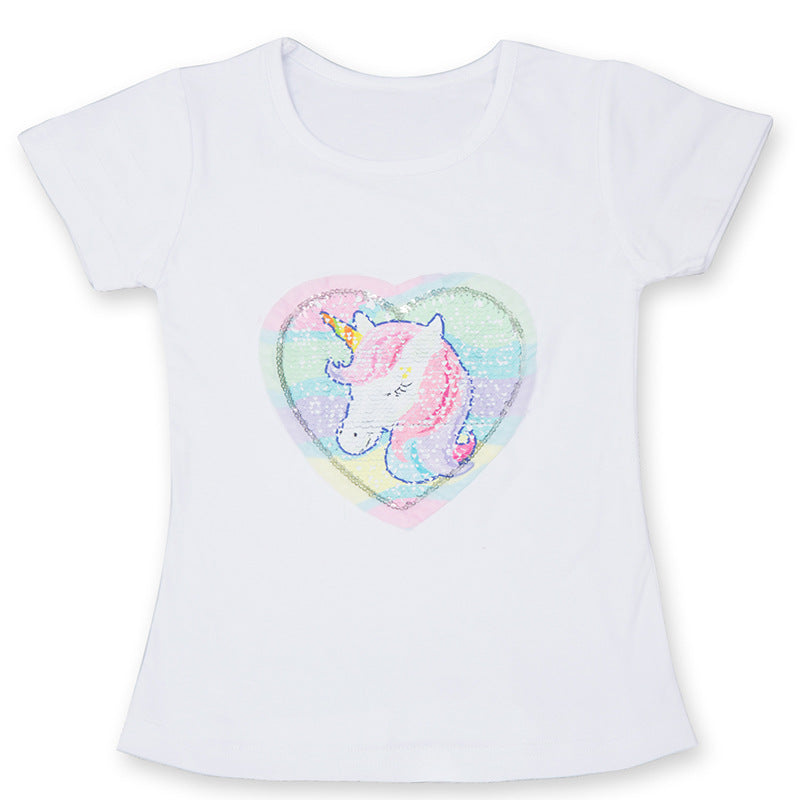 Kids Cotton Cartoon Short Sleeve T-Shirt – 15 Designs