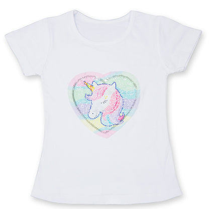 Kids Cotton Cartoon Short Sleeve T-Shirt – 15 Designs