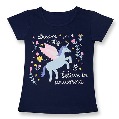 Kids Cotton Cartoon Short Sleeve T-Shirt – 15 Designs