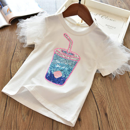 Kids Cotton Cartoon Short Sleeve T-Shirt – 15 Designs
