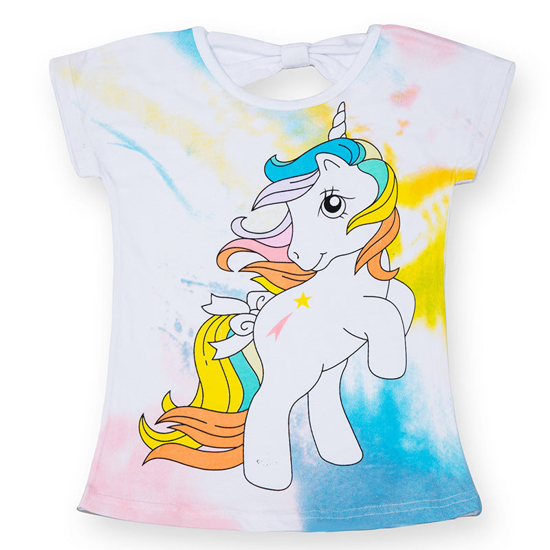 Kids Cotton Cartoon Short Sleeve T-Shirt – 15 Designs