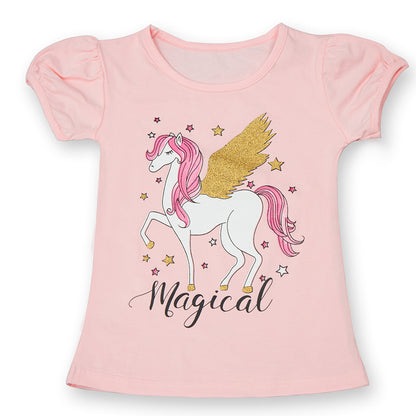 Kids Cotton Cartoon Short Sleeve T-Shirt – 15 Designs