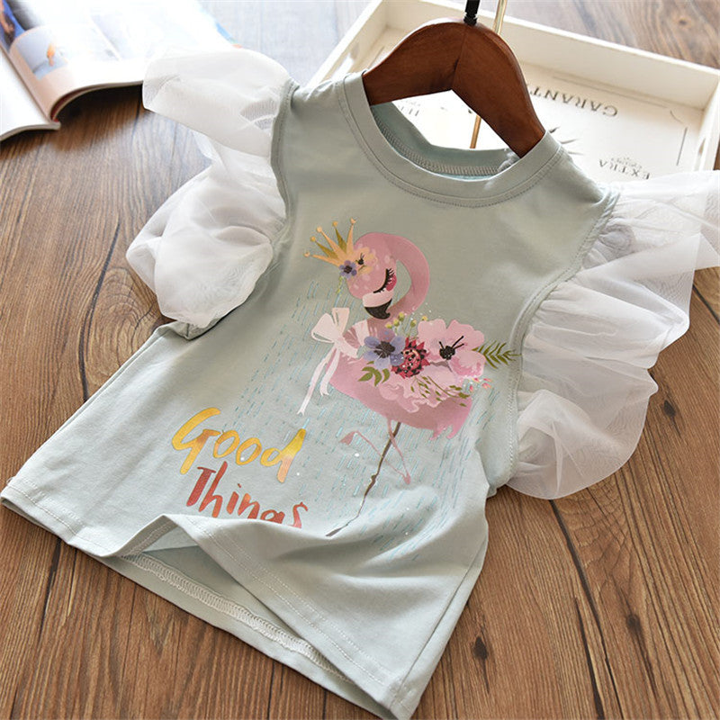 Kids Cotton Cartoon Short Sleeve T-Shirt – 15 Designs