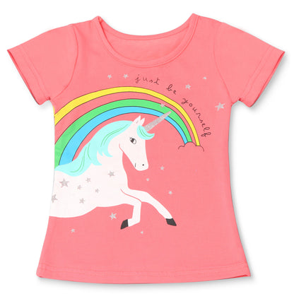Kids Cotton Cartoon Short Sleeve T-Shirt – 15 Designs